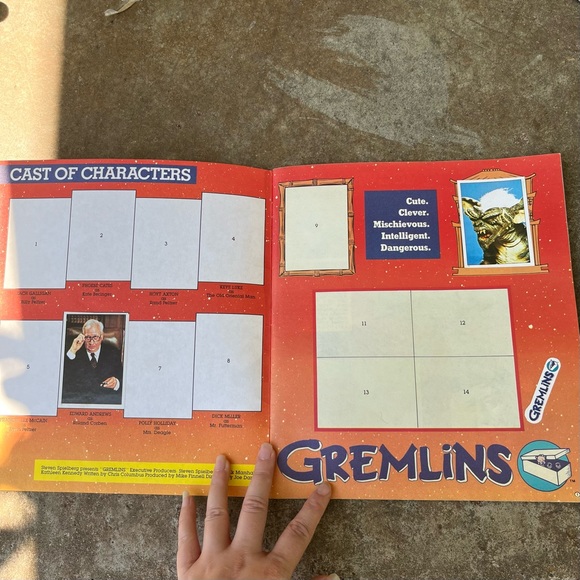 Vintage 1984 Topps Gremlins Sticker Album book Used HARD TO FIND - Picture 3 of 9